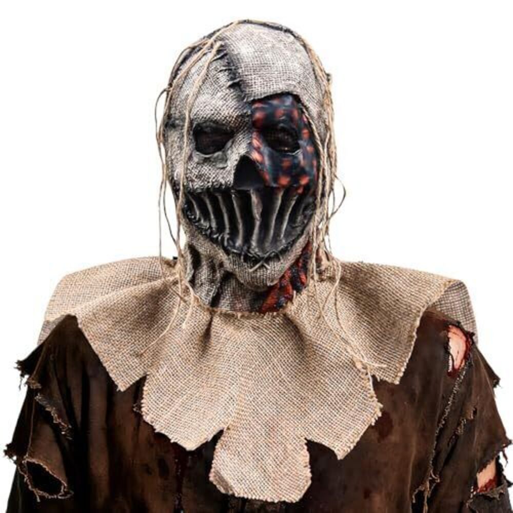 3578 Scary Scarecrow Mask Halloween Clown Burlap Sack Headgear Creepy
